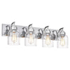Chloe Lighting Thierry Transitional 4 Light Chrome Bath Vanity Fixture 30 " Wide