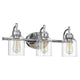 Chloe Lighting Adair Transitional 3 Light Chrome Bath Vanity Fixture 24’’ Wide CHL-CH2R147CM24-BL3