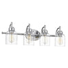 Chloe Lighting Adair Transitional 4 Light Chrome Bath Vanity Fixture 30’’ Wide CHL-CH2R147CM30-BL4