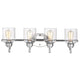 Chloe Lighting Adair Transitional 4 Light Chrome Bath Vanity Fixture 30’’ Wide CHL-CH2R147CM30-BL4