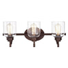 Chloe Lighting Adair Transitional 3 Light Oil Rubbed Bronze Bath Vanity Fixture 24’’ Wide CHL-CH2R147RB24-BL3