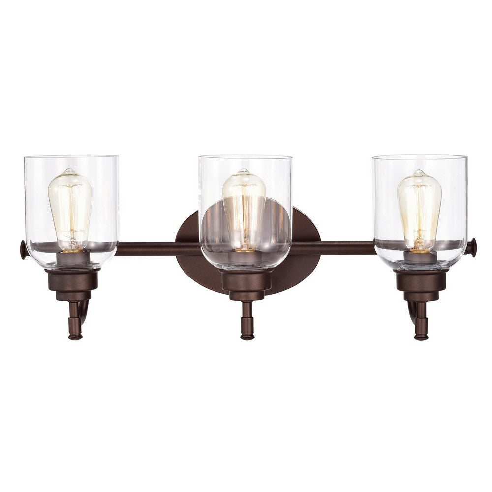 Chloe Lighting Adair Transitional 3 Light Oil Rubbed Bronze Bath Vanity Fixture 24’’ Wide CHL-CH2R147RB24-BL3