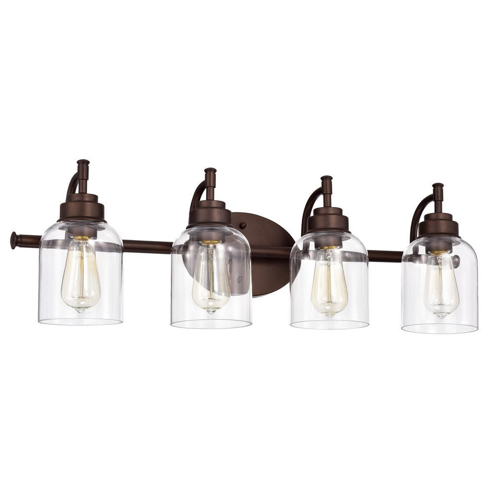 Chloe Lighting Adair Transitional 4 Light Oil Rubbed Bronze Bath Vanity Fixture 30’’ Wide CHL-CH2R147RB30-BL4