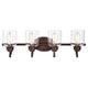 Chloe Lighting Adair Transitional 4 Light Oil Rubbed Bronze Bath Vanity Fixture 30’’ Wide CHL-CH2R147RB30-BL4