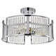 Chloe Lighting Frey Transitional 3 Light Chrome Semi-Flush Ceiling Fixture 16’’ Wide CHL-CH2R418CM16-SF3