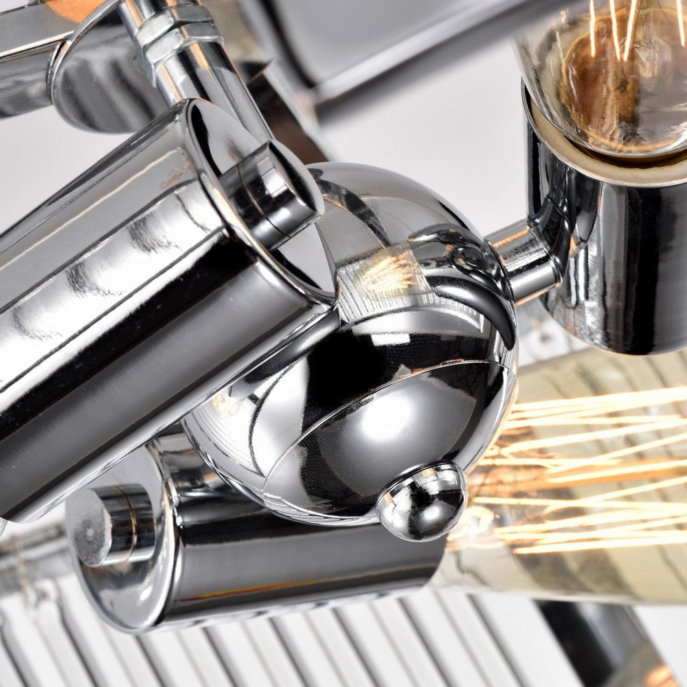 Chloe Lighting Frey Transitional 3 Light Chrome Semi-Flush Ceiling Fixture 16’’ Wide CHL-CH2R418CM16-SF3