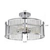 Chloe Lighting Frey Transitional 3 Light Chrome Semi-Flush Ceiling Fixture 16’’ Wide CHL-CH2R418CM16-SF3