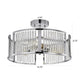 Chloe Lighting Frey Transitional 3 Light Chrome Semi-Flush Ceiling Fixture 16’’ Wide CHL-CH2R418CM16-SF3