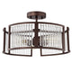 Chloe Lighting Frey Transitional 3 Light Oil Rubbed Bronze Semi-Flush Ceiling Fixture 16’’ Wide CHL-CH2R418RB16-SF3