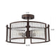 Chloe Lighting Frey Transitional 3 Light Oil Rubbed Bronze Semi-Flush Ceiling Fixture 16’’ Wide CHL-CH2R418RB16-SF3