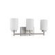 Lighting NEVAEH Transitional 3 Light Brushed Nickel Bath and Vanity Light 21’’ Wide CHL-CH2S002BN21-BL3