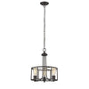 CHLOE Lighting ELISSA Transitional 3 Light Rubbed Bronze Ceiling Pendant 15" Wide