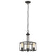 CHLOE Lighting ELISSA Transitional 3 Light Rubbed Bronze Ceiling Pendant 15" Wide