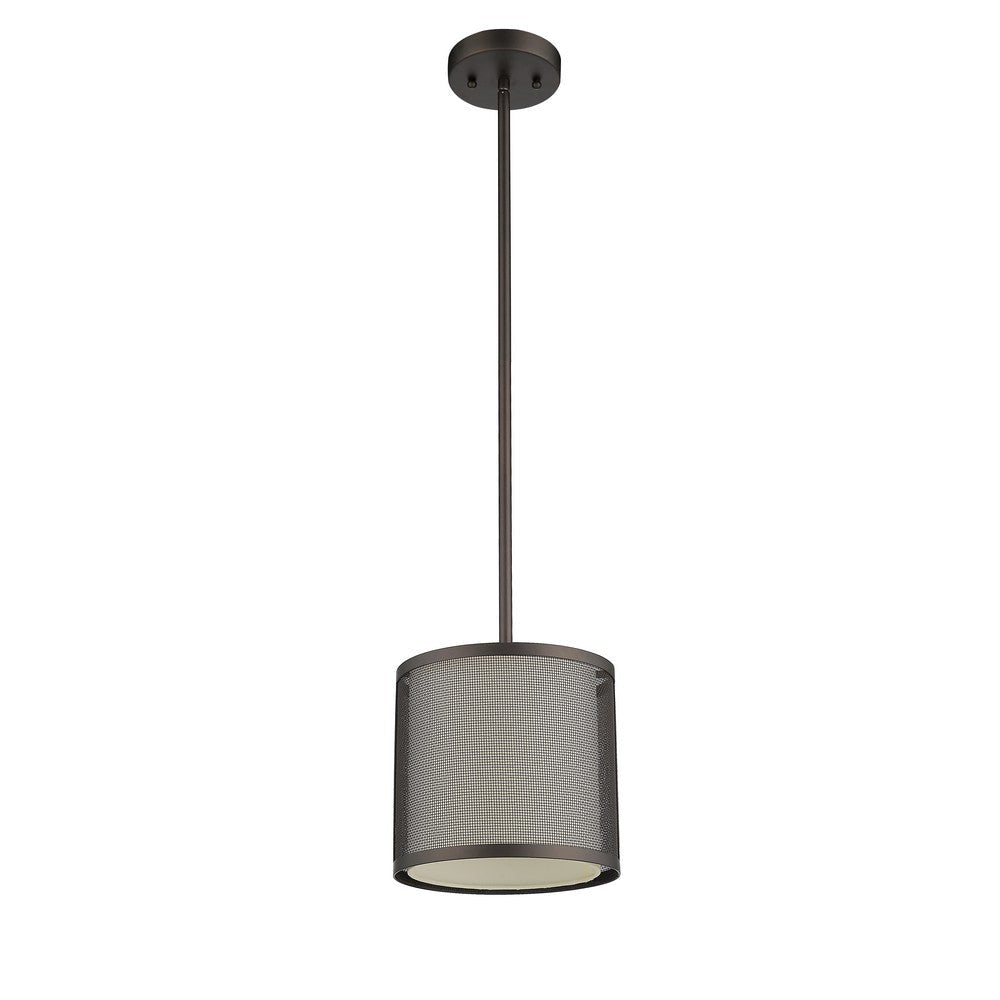 Lighting JULIANA Transitional 1 Light Rubbed Bronze Mini Ceiling Pendant 8’’ Wide CHL-CH2S005RB08-DP1