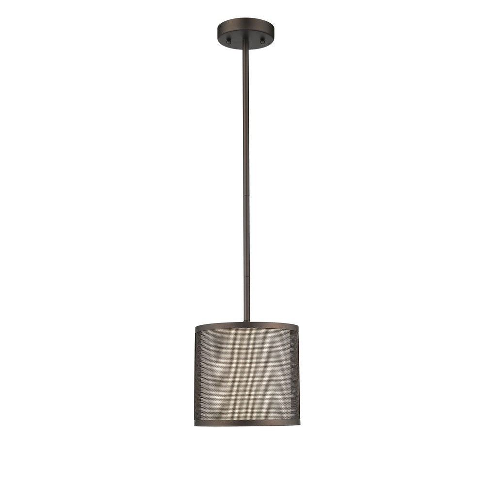 Lighting JULIANA Transitional 1 Light Rubbed Bronze Mini Ceiling Pendant 8’’ Wide CHL-CH2S005RB08-DP1