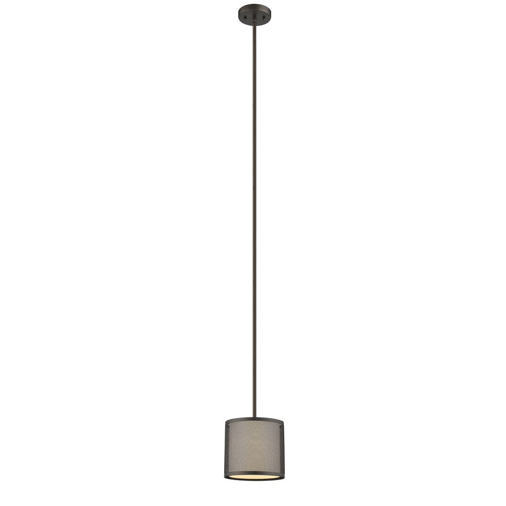 Lighting JULIANA Transitional 1 Light Rubbed Bronze Mini Ceiling Pendant 8’’ Wide CHL-CH2S005RB08-DP1