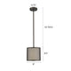 Lighting JULIANA Transitional 1 Light Rubbed Bronze Mini Ceiling Pendant 8’’ Wide CHL-CH2S005RB08-DP1
