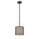 Lighting JULIANA Transitional 1 Light Rubbed Bronze Mini Ceiling Pendant 8" Wide