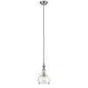 CHLOE Lighting LAYLA Transitional 1 Light Brushed Nickel Ceiling Mini Pendant 8" Wide