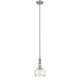 CHLOE Lighting LAYLA Transitional 1 Light Brushed Nickel Ceiling Mini Pendant 8" Wide