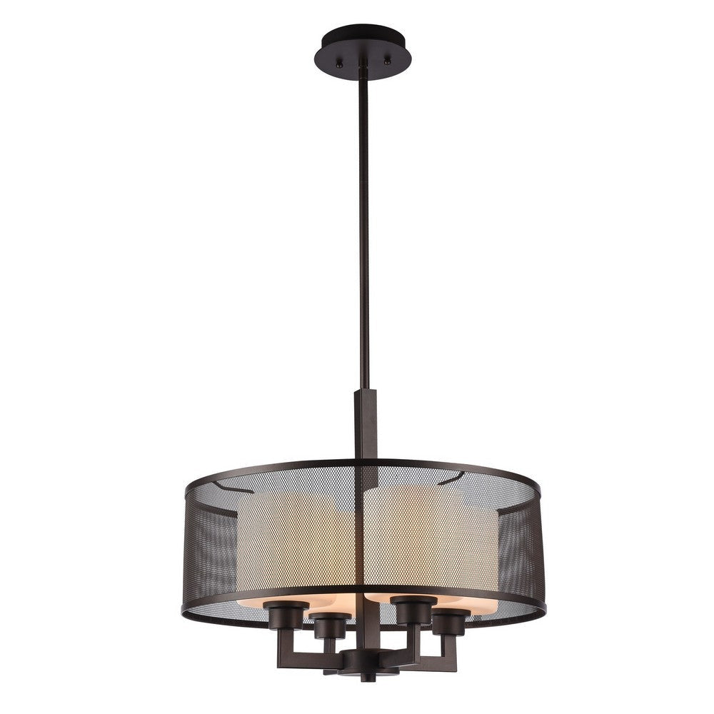 Chloe Lighting Martha Transitional 4 Light Rubbed Bronze Ceiling Pendant 19’’ Wide CHL-CH2S034RB19-UP4