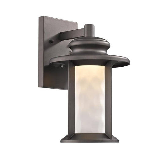 CHLOE Lighting OWEN Transitional LED Rubbed Bronze Outdoor Wall Sconce 12" Tall