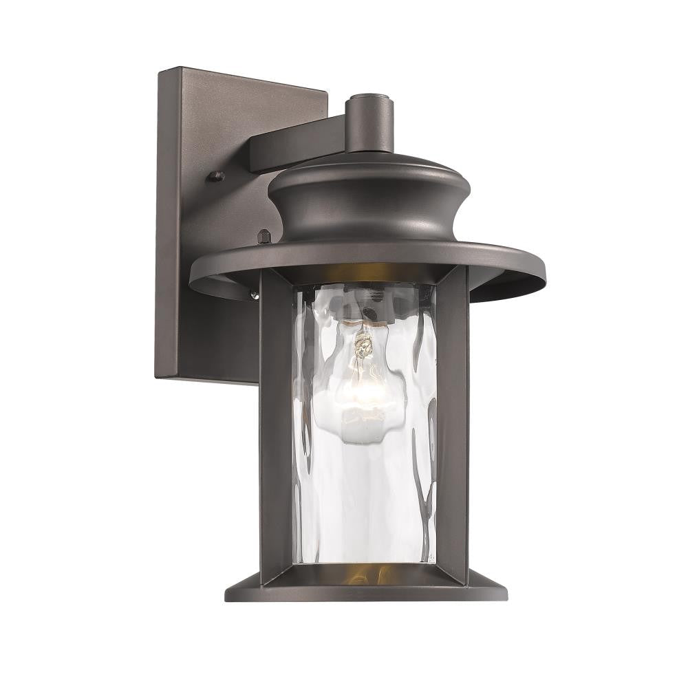 CHLOE Lighting OWEN Transitional 1 Light Rubbed Bronze Outdoor Wall Sconce 14" Tall