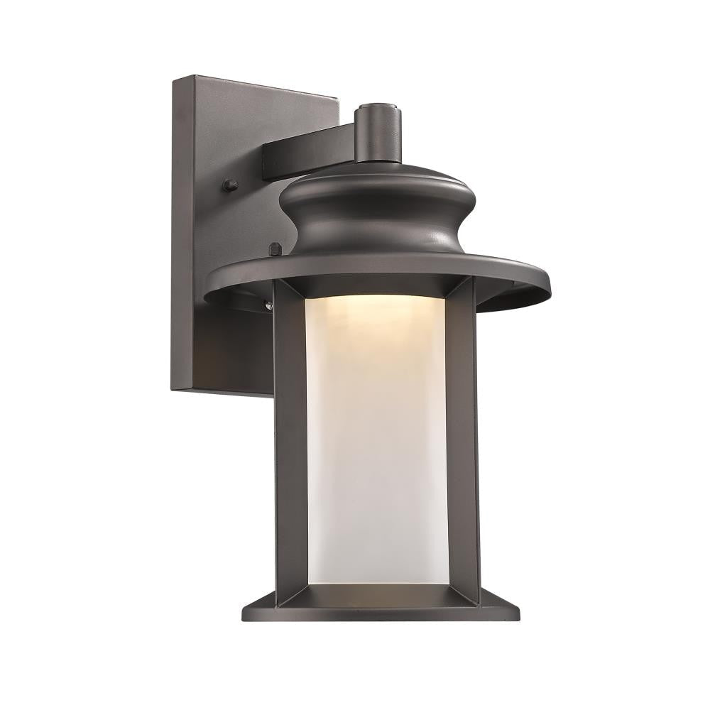 CHLOE Lighting OWEN Transitional LED Rubbed Bronze Outdoor Wall Sconce 14" Tall