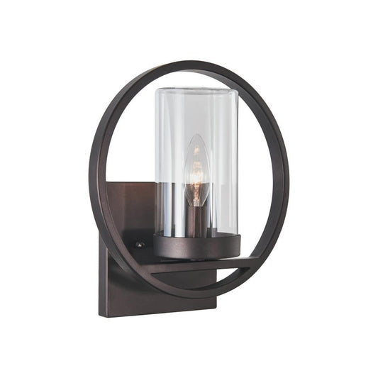 JOSEPH Transitional 1 Light Rubbed Bronze Outdoor/Indoor Wall Sconce 11" Tall