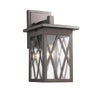 ANTHONY Transitional 1 Light Rubbed Bronze Outdoor Wall Sconce 14" Tall