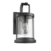 Lighting KASH Transitional 1 Light Textured Black Outdoor Wall Sconce 11’’ Tall CHL-CH2S089BK11-OD1