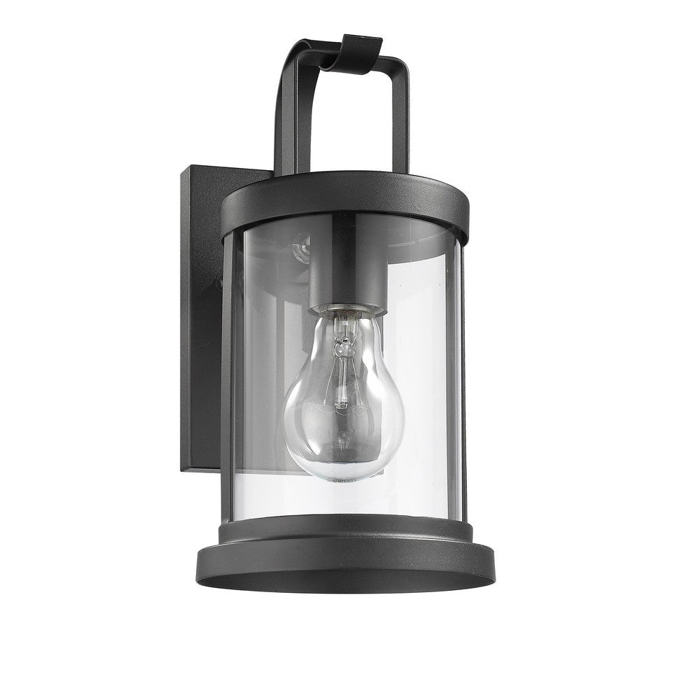 Lighting KASH Transitional 1 Light Textured Black Outdoor Wall Sconce 11’’ Tall CHL-CH2S089BK11-OD1