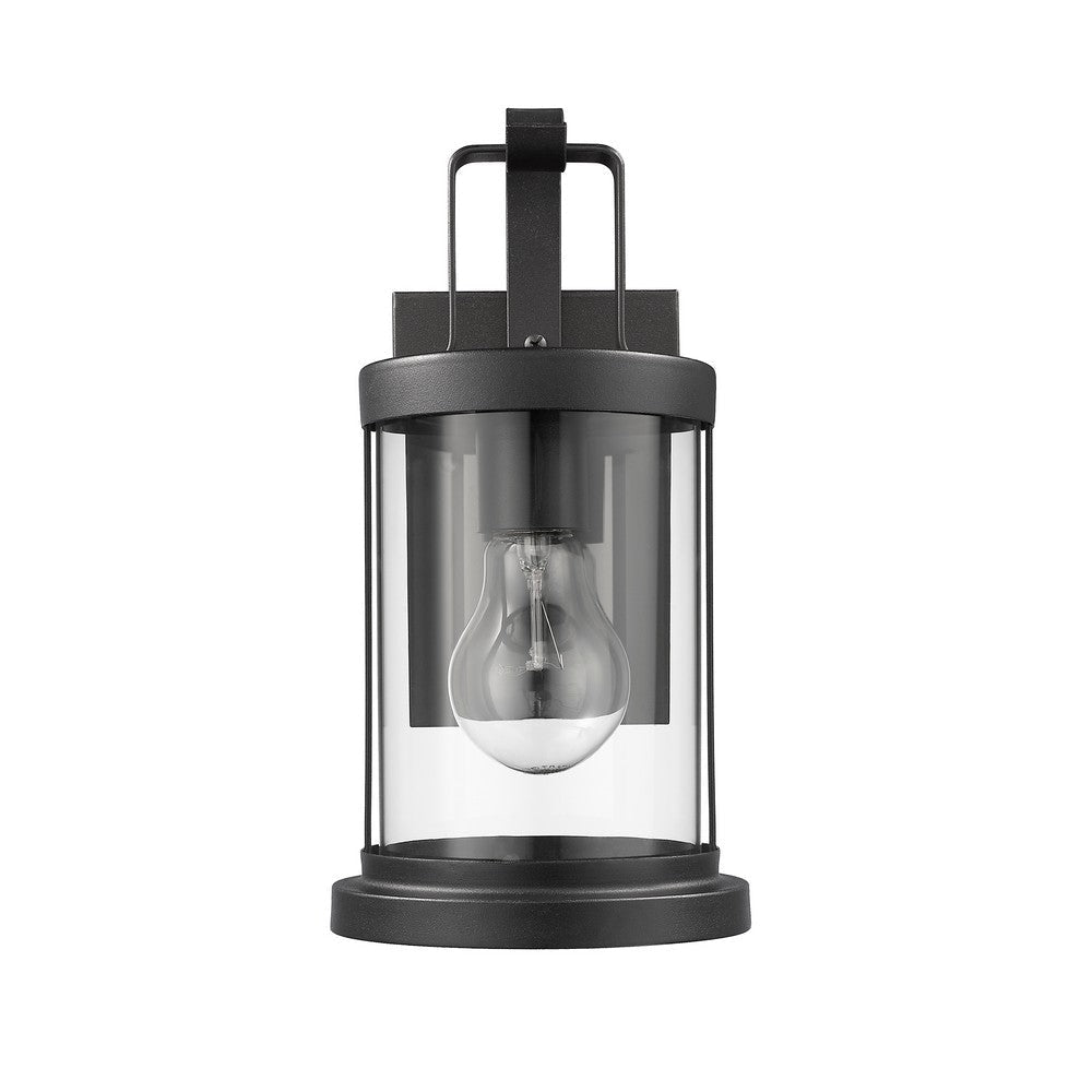Lighting KASH Transitional 1 Light Textured Black Outdoor Wall Sconce 11’’ Tall CHL-CH2S089BK11-OD1