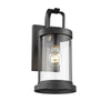 Lighting KASH Transitional 1 Light Textured Black Outdoor Wall Sconce 15’’ Tall CHL-CH2S089BK15-OD1