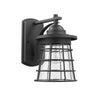Lighting DAMON Transitional 1 Light Textured Black Outdoor Wall Sconce 11’’ Tall CHL-CH2S090BK11-OD1