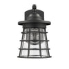Lighting DAMON Transitional 1 Light Textured Black Outdoor Wall Sconce 11’’ Tall CHL-CH2S090BK11-OD1