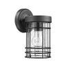 Lighting JEFFERSON Transitional 1 Light Textured Black Outdoor Wall Sconce 9’’ Tall CHL-CH2S092BK09-OD1
