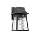 Lighting GRANT Transitional 1 Light Textured Black Outdoor Wall Sconce 10’’ Tall CHL-CH2S093BK10-OD1