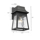 Lighting GRANT Transitional 1 Light Textured Black Outdoor Wall Sconce 10’’ Tall CHL-CH2S093BK10-OD1