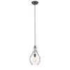 BROOKLYNN Transitional 1 Light Rubbed Bronze Ceiling Mini Pendant 9" Wide