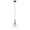 CHLOE Lighting LEAH Transitional 1 Light Rubbed Bronze Ceiling Mini Pendant 10" Wide