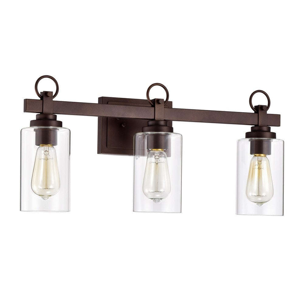 Chloe Lighting Exton Transitional 3 Light Oil Rubbed Bronze Bath Vanity Fixture 23’’ Wide CHL-CH2S105RB23-BL3