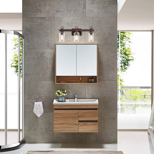 Chloe Lighting Exton Transitional 3 Light Oil Rubbed Bronze Bath Vanity Fixture 23" Wide