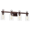 Chloe Lighting Exton Transitional 4 Light Oil Rubbed Bronze Bath Vanity Fixture 29’’ Wide CHL-CH2S105RB29-BL4