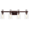 Chloe Lighting Exton Transitional 4 Light Oil Rubbed Bronze Bath Vanity Fixture 29’’ Wide CHL-CH2S105RB29-BL4