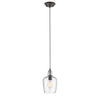 CHLOE Lighting ELLIE Transitional 1 Light Rubbed Bronze Ceiling Mini Pendant 7" Wide