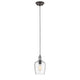CHLOE Lighting ELLIE Transitional 1 Light Rubbed Bronze Ceiling Mini Pendant 7" Wide