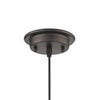 SAVANNAH Transitional 1 Light Rubbed Bronze Ceiling Mini Pendant 9’’ Wide CHL-CH2S107RB09-DP1