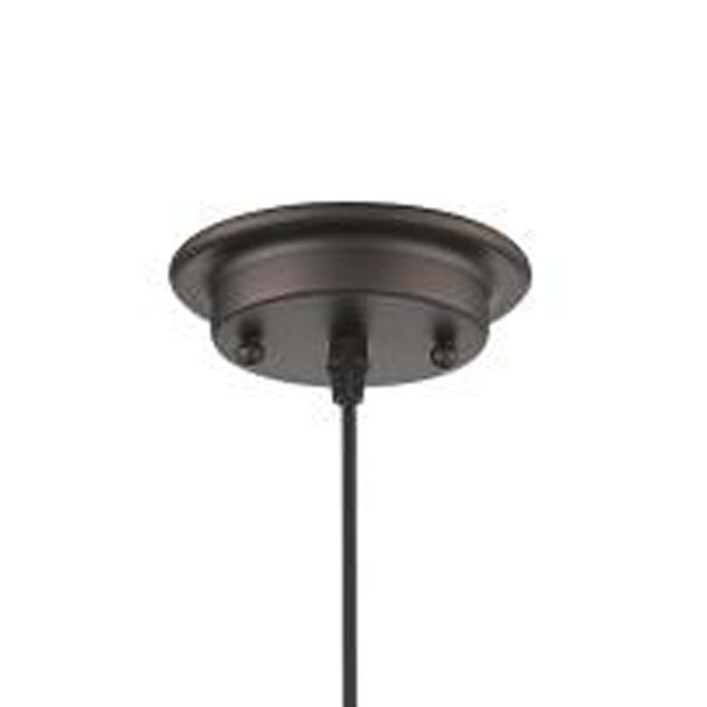 SAVANNAH Transitional 1 Light Rubbed Bronze Ceiling Mini Pendant 9’’ Wide CHL-CH2S107RB09-DP1