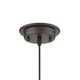 SAVANNAH Transitional 1 Light Rubbed Bronze Ceiling Mini Pendant 9’’ Wide CHL-CH2S107RB09-DP1